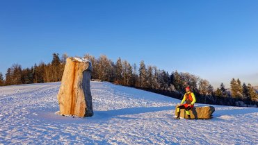 Monument Radka Jaroše nad obcí Blatiny
Celodenní běh po skalních vyhlídkách ve východní části zasněžených Žďárských vrchů za nádherného slunečního počasí v nejmrazivějším zimním dni.